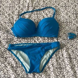 Teal Victoria’s Secret Push-Up Bikini